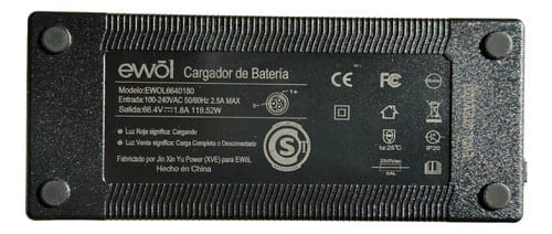 Cargador Batería Para Monopatín Eléctrico 48v 52v 60v 72v - Ficha ewol / Minimotors