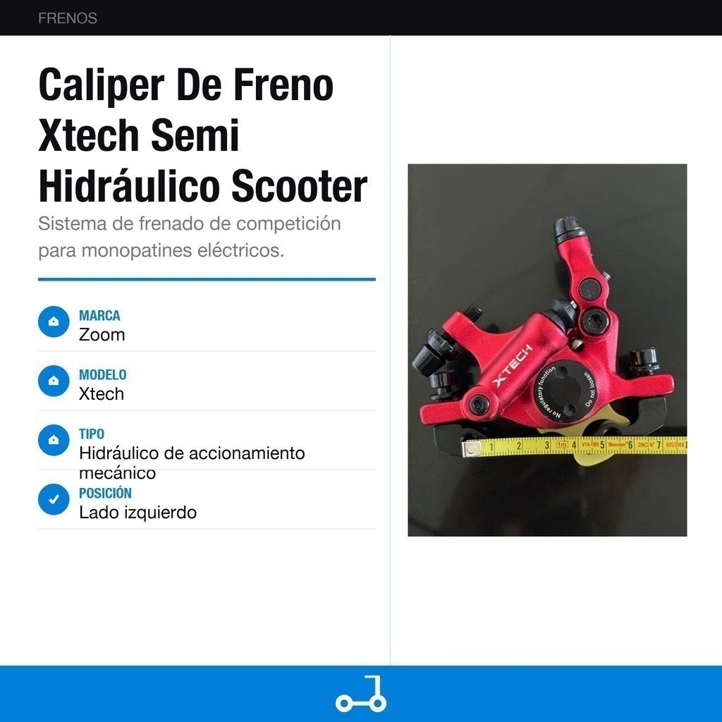 Caliper De Freno Xtech Semi Hidráulico Scooter Eléctrico